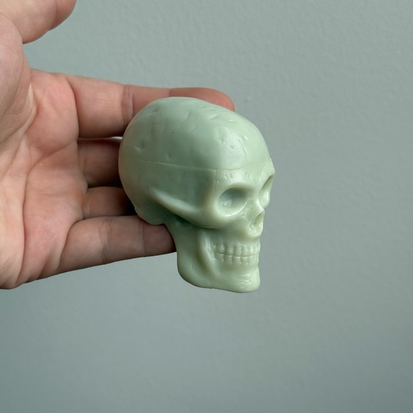 Vintage Trophy Music Co Skull Rattle Shaker Maraca Instrument Glow in the Dark - Picture 3 of 15